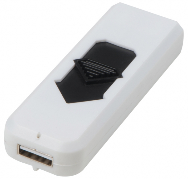 Zapalniczka na USB, kolor Biały