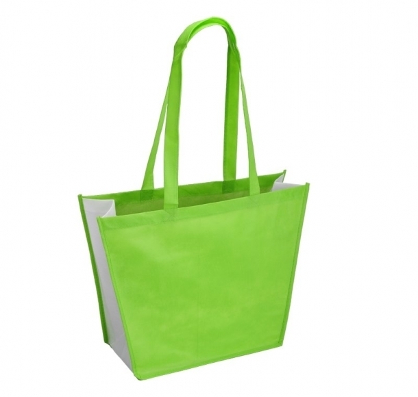 Torba na zakupy i plażę, zielony, kolor Zielony