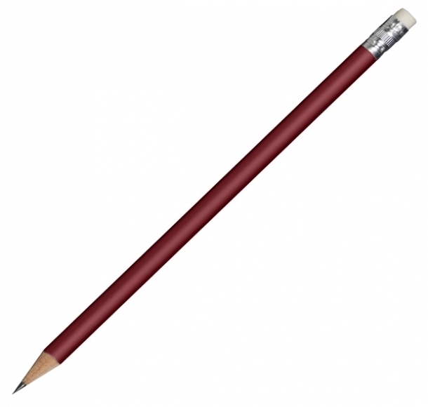 Ołówek drewniany, czerwony, kolor Czerwony