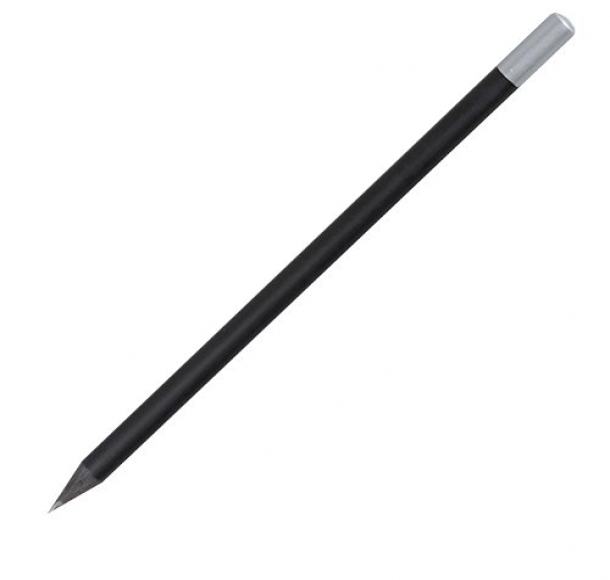 Zestaw 4 ołówków, czarny, kolor Czarny