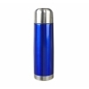 Metalowy termos Picnic 480 ml + 2 kubki, niebieski/srebrny, kolor Niebieski