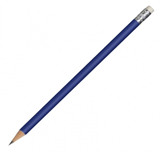 Ołówek drewniany, granatowy, kolor Granatowy