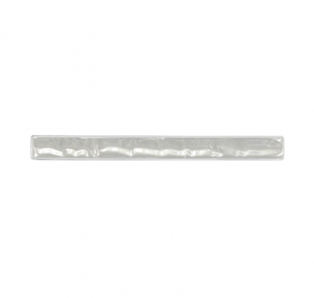 Opaska odblaskowa 30 cm, srebrny, kolor Srebrny