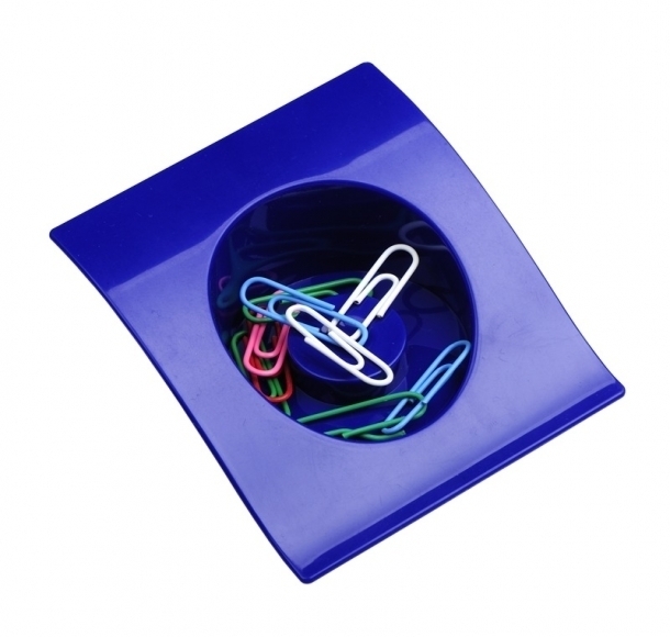 Pojemnik na spinacze Clip-It, niebieski, kolor Niebieski