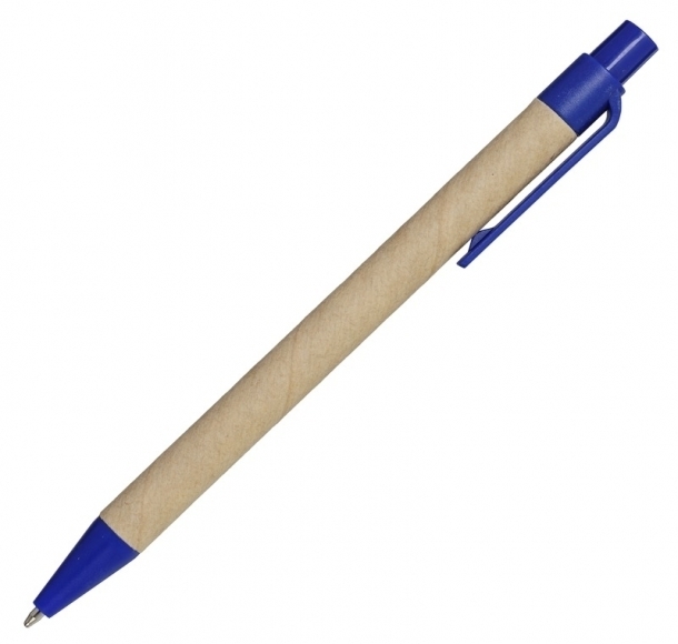 Długopis Mixy, niebieski/brązowy, kolor Niebieski