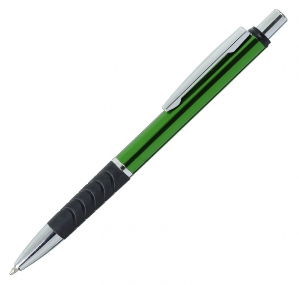 Długopis Andante, zielony/czarny, kolor Zielony