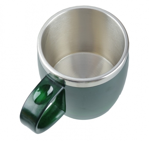 Kubek izotermiczny Barrel 400 ml, zielony, kolor Zielony