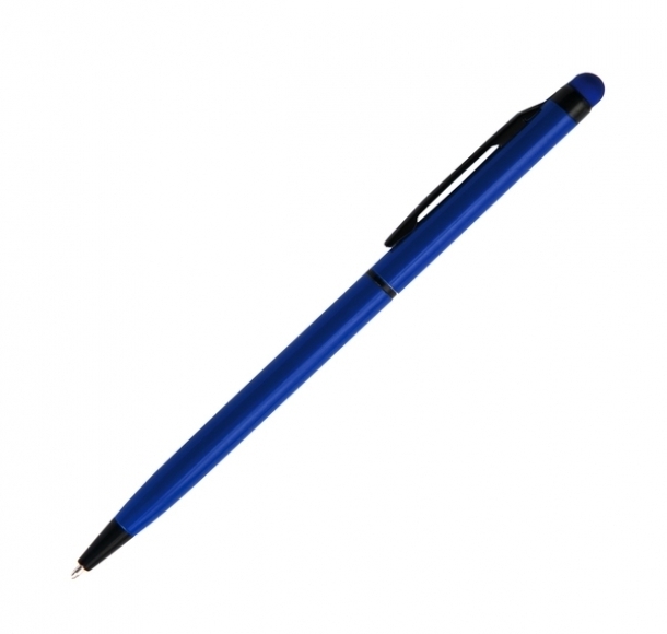 Długopis dotykowy Touch Top, niebieski, kolor Niebieski