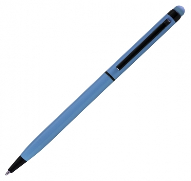 Długopis dotykowy Touch Top, jasnoniebieski, kolor Jasnoniebieski