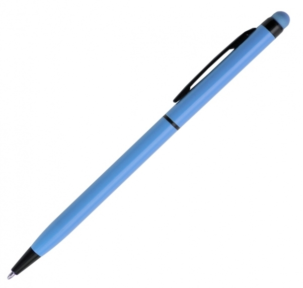 Długopis dotykowy Touch Top, jasnoniebieski, kolor Jasnoniebieski