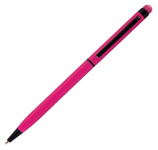 Długopis dotykowy Touch Top, różowy, kolor Różowy
