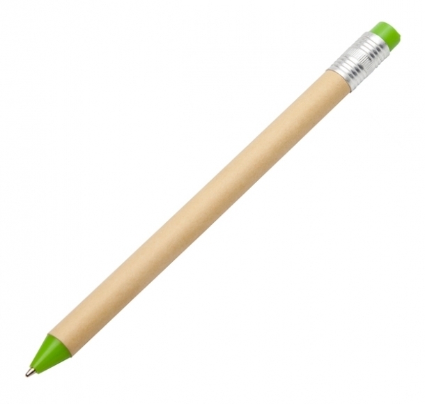 Długopis Enviro, zielony, kolor Zielony