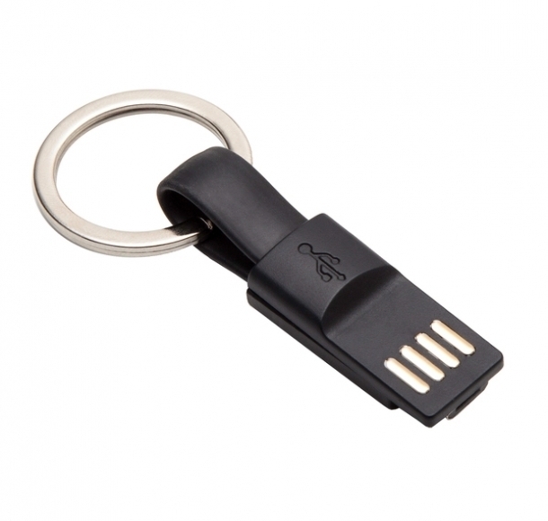 Brelok USB Hook Up, czarny, kolor Czarny