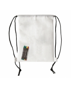 Plecak z kredkami Crayonme, biały