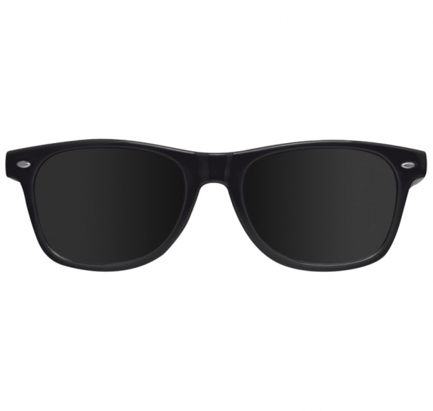 Plastikowe okulary przeciwsłoneczne 400 UV, kolor Czarny