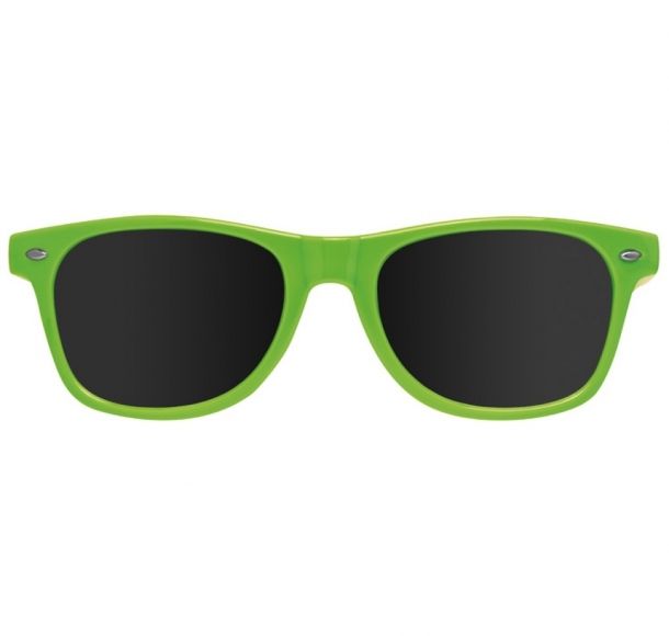 Plastikowe okulary przeciwsłoneczne 400 UV, kolor Jasnozielony
