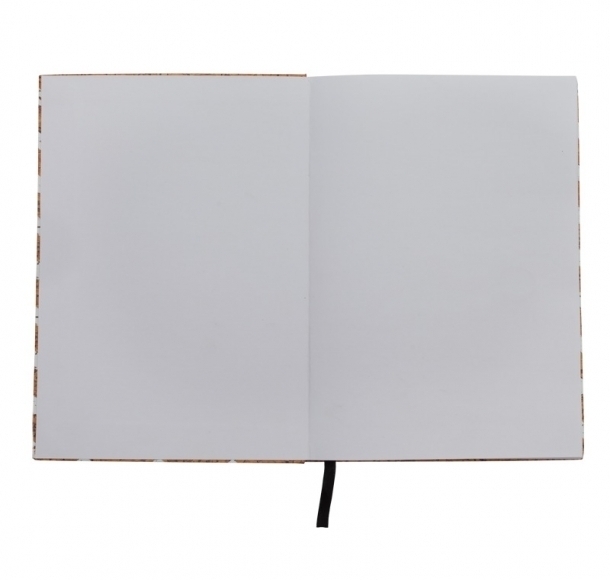 Notatnik 145x210/100k kratka Salamanca, brązowy/biały, kolor Brązowy