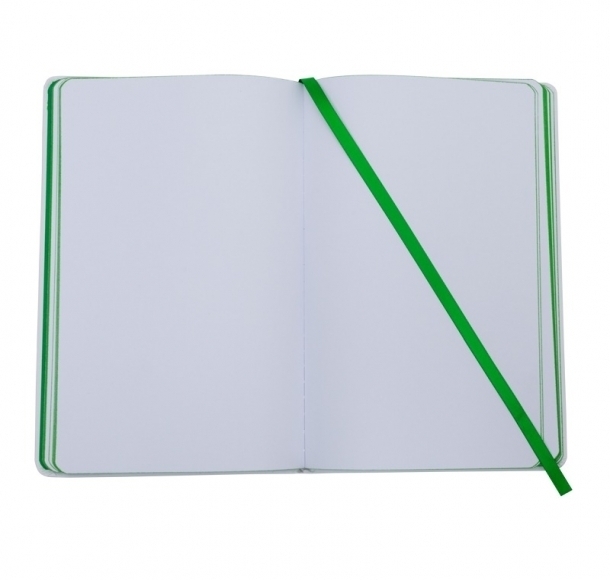 Notes 130x210/80k gładki @, zielony/biały, kolor Zielony