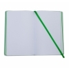 Notes 130x210/80k gładki @, zielony/biały, kolor Zielony