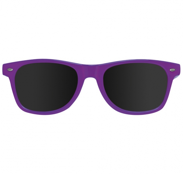 Plastikowe okulary przeciwsłoneczne 400 UV, kolor Fioletowy