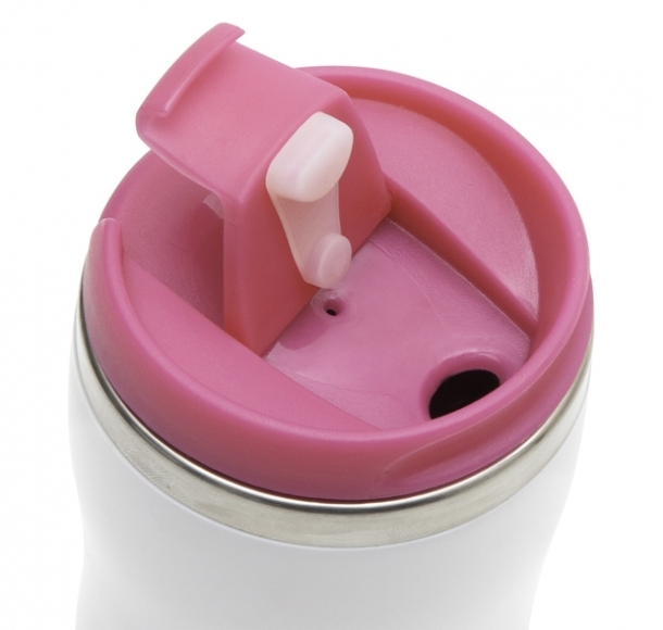Kubek izotermiczny Askim 350 ml, różowy, kolor Różowy