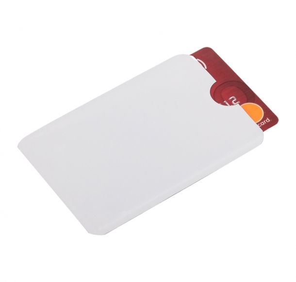 Etui na kartę zbliżeniową RFID Shield, biały, kolor Biały
