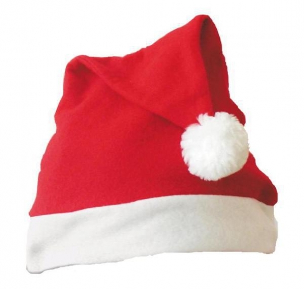 Dziecięca czapka świąteczna, czerwony/biały, kolor Czerwony