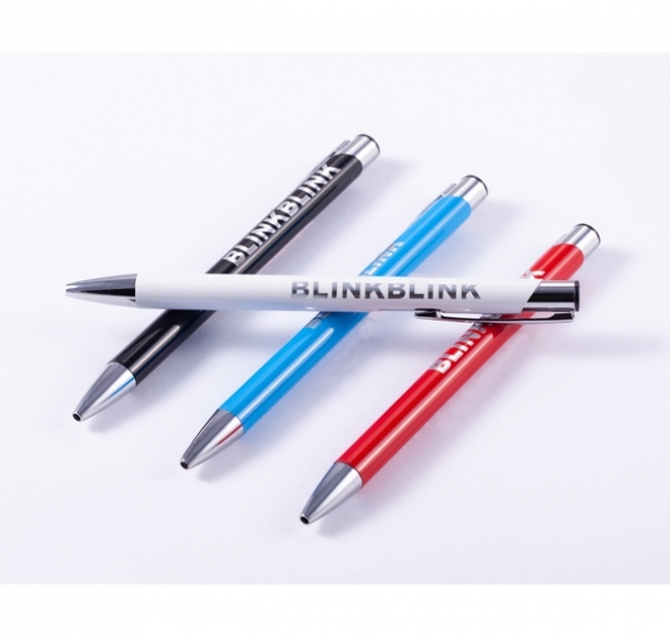 Długopis Blink, niebieski, kolor Niebieski
