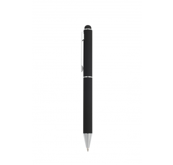 Długopis metalowy touch pen, soft touch CLAUDIE Pierre Cardin, kolor Czarny