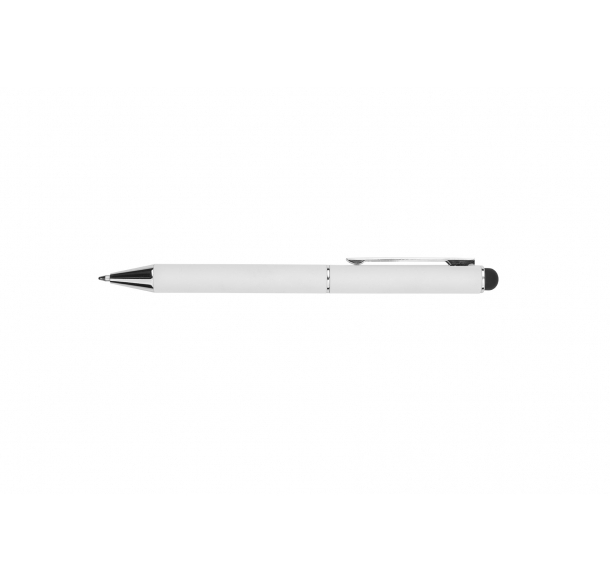 Długopis metalowy touch pen, soft touch CLAUDIE Pierre Cardin, kolor Biały