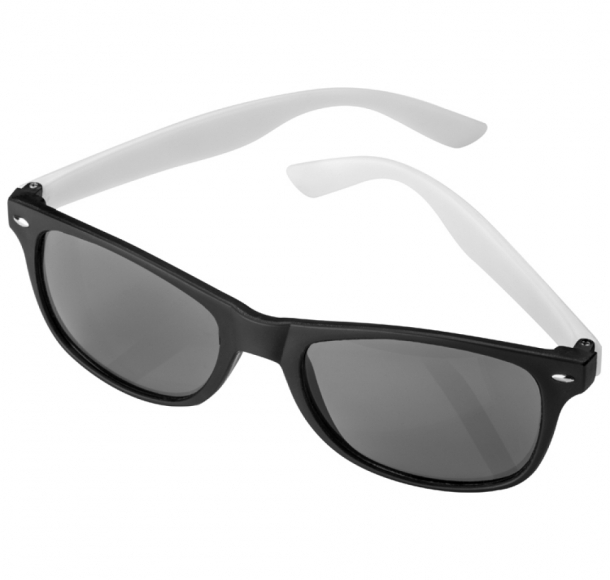 Plastikowe okulary przeciwsłoneczne UV 400, kolor Biały