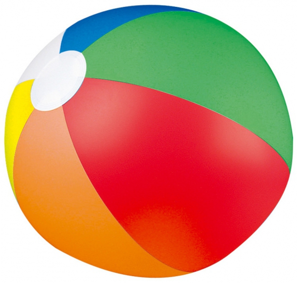 Piłka plażowa wielokolorowa, kolor Wielokolorowy