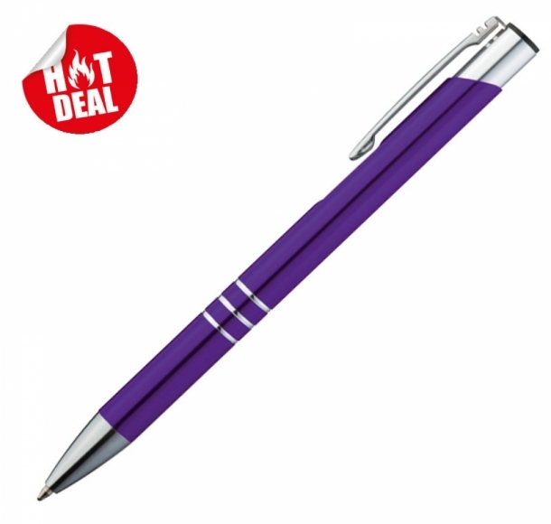 Długopis metalowy, kolor Fioletowy