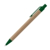 Długopis tekturowy, kolor Zielony