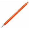 Długopis aluminiowy Touch Tip, pomarańczowy, kolor Pomarańczowy