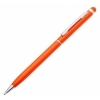 Długopis aluminiowy Touch Tip, pomarańczowy, kolor Pomarańczowy