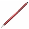 Długopis aluminiowy Touch Tip, czerwony, kolor Czerwony