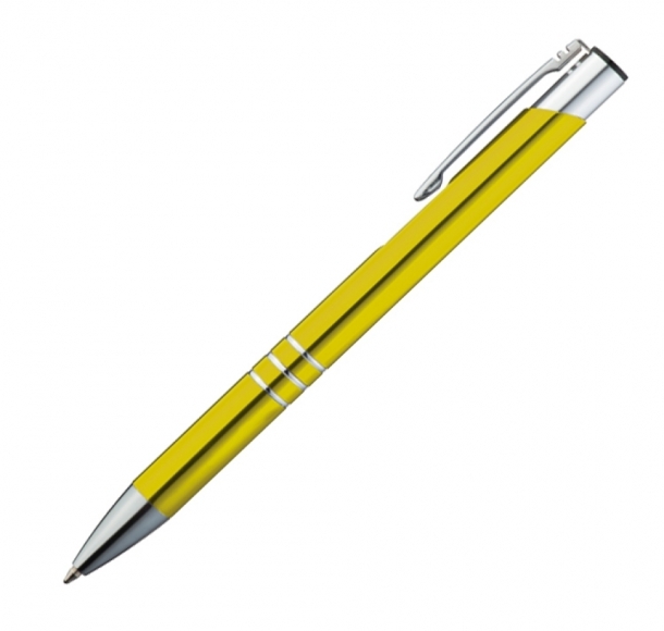 Długopis metalowy, kolor Żółty