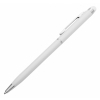 Długopis aluminiowy Touch Tip, biały, kolor Biały