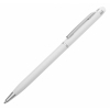 Długopis aluminiowy Touch Tip, biały, kolor Biały
