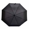 Składany parasol sztormowy VERNIER, czarny, kolor Czarny