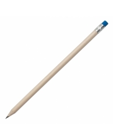 Ołówek z gumką, niebieski/ecru