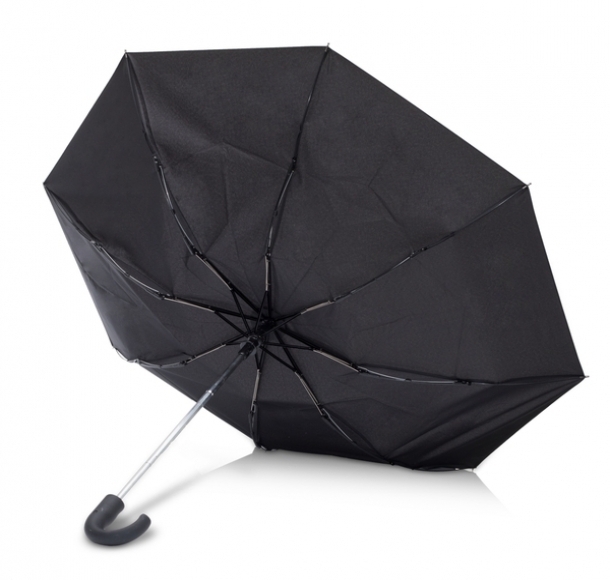 Składany parasol sztormowy Biel, czarny, kolor Czarny