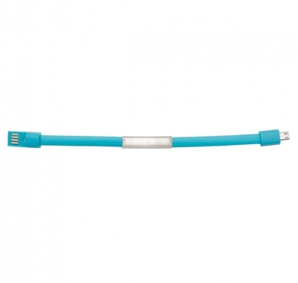Bransoletka USB Bracelet, jasnoniebieski, kolor Jasnoniebieski