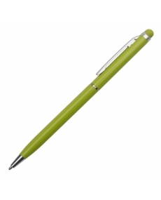 Długopis aluminiowy Touch Tip, jasnozielony