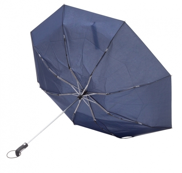 Składany parasol sztormowy VERNIER, granatowy, kolor Granatowy