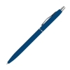 Długopis metalowy, gumowany, kolor Niebieski
