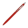 Długopis metalowy, gumowany, kolor Czerwony