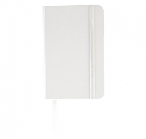 Notatnik Albacete 130x210/80k gładki, biały, kolor Biały