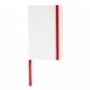Notatnik Badalona 90x140/80k linia, czerwony/biały, kolor Czerwony